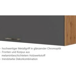 Held Möbel Klapphängeschrank Sorrento B110 X H57 X T34 Cm Anthrazit-Wotaneiche -Küchenwelt Verkauf 853750 11016600 5