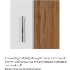 Held Möbel Spülenschrank Sorrento BxHxT 100x85x60 Cm 2 Türen Weiß-Wotaneiche -Küchenwelt Verkauf 853804 11016600 6