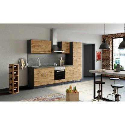 Held Möbel Spülenschrank Sorrento B100 X H85 X T60 Cm 2 Türen Wotaneiche-Grafit 15 Held Möbel Spülenschrank Sorrento B100 X H85 X T60 Cm 2 Türen Wotaneiche-Grafit – Bild 13