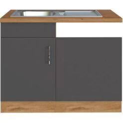 Held Möbel Spülzentrum Sorrento 110 X 85 X 60 Cm Tür Blende Sockel Anth.-W.eiche