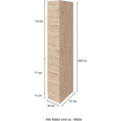 Held Möbel Apothekerschrank Sorrento 30x 200x 60 Cm 2 Ausz. 5 Fächer Wotaneiche 16 Held Möbel Apothekerschrank Sorrento 30x 200x 60 Cm 2 Ausz. 5 Fächer Wotaneiche -Küchenwelt Verkauf 853931 11016600 4