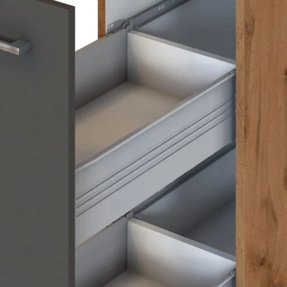 Held Möbel Apothekerschrank Sorrento 30x 200x 60 Cm 2 Ausz. 5 Fäch. Ant.-Wotan. 10 Held Möbel Apothekerschrank Sorrento 30x 200x 60 Cm 2 Ausz. 5 Fäch. Ant.-Wotan. – Bild 8