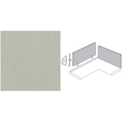 Küchenrückwand 296 Cm X 58,5 Cm Aluminium (Alu 273) 4 Küchenrückwand 296 Cm X 58,5 Cm Aluminium (Alu 273) – Bild 2