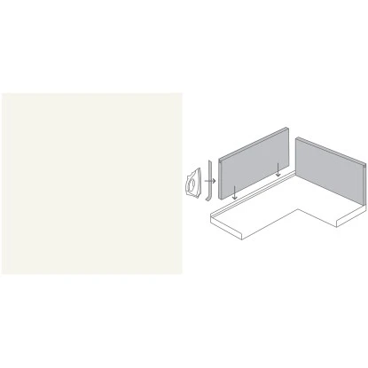 Küchenrückwand 296 Cm X 58,5 Cm Weiß (A 242) 4 Küchenrückwand 296 Cm X 58,5 Cm Weiß (A 242) – Bild 2