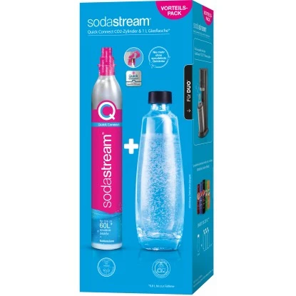 Sodastream Reservepack Quick-Connect Zylinder Mit Glasflasche Duo 1 L 3 Sodastream Reservepack Quick-Connect Zylinder Mit Glasflasche Duo 1 L
