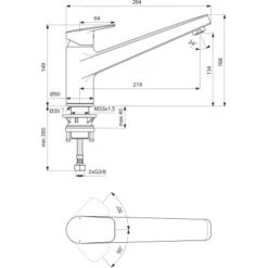 Ideal Standard Küchenarmatur Ceraplan Chrom -Küchenwelt Verkauf 887477 3049 6
