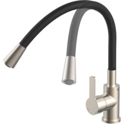 Eisl Spültischarmatur Edelstahloptik Flexo Schwarz -Küchenwelt Verkauf 9002560796561 2759 4