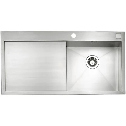 OBI Einbauspüle Quadra Basic 100 Edelstahl Eckig 3 OBI Einbauspüle Quadra Basic 100 Edelstahl Eckig