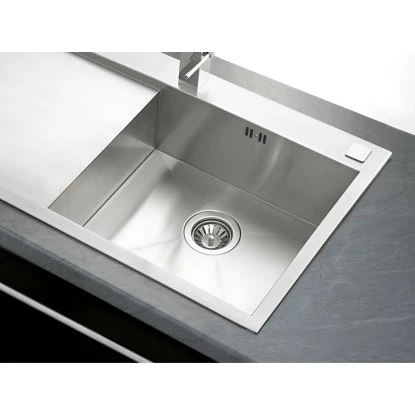 OBI Einbauspüle Quadra Basic 100 Edelstahl Eckig 5 OBI Einbauspüle Quadra Basic 100 Edelstahl Eckig – Bild 3