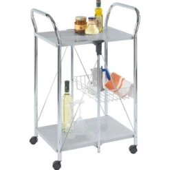 Wenko Beistell- Und Küchenwagen Sunny Silber 10 Wenko Beistell- Und Küchenwagen Sunny Silber -Küchenwelt Verkauf uechenwagen Sunny Silber 1